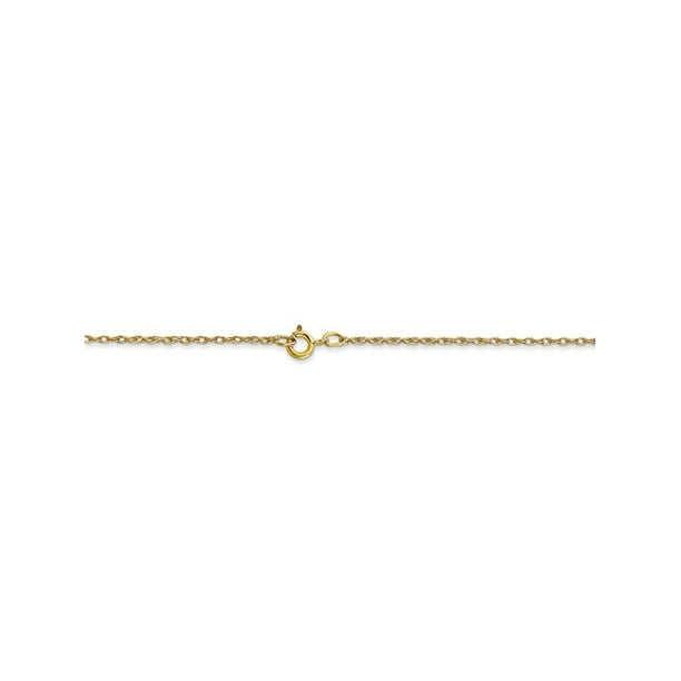 The World Jewelry Center 14k Yellow Gold CZ Religious Cross Pendant with 1.6mm Cable Chain Necklace The World Jewelry Center 14k Yellow Gold CZ Religious Cross Pendant with 1.6mm Cable Chain Necklace